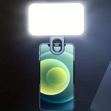 ضوء سيلفي LED صغير قابل لإعادة الشحن – 3 ألوان